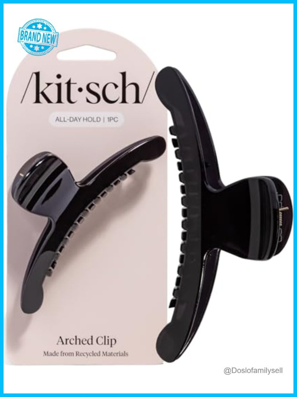 Large Arched Hair Clip Claw for Thick Thin Hair - Recycled Plastic